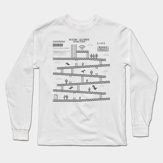 Internet Kong Long Sleeve T-Shirt by demonigote